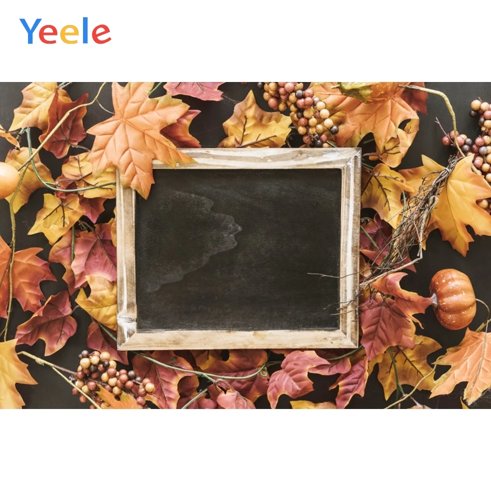 

Yeele Halloween Photocall Pumpkin Leaves Customized Photography Backdrops Personalized Photographic Backgrounds For Photo Studio
