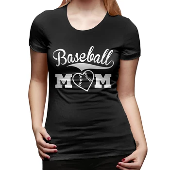 

Women Baseball Mom Tops Summer Simple Tshirt Female Short-Sleeve Casual Tees Top Fashion O-neck T-shirt