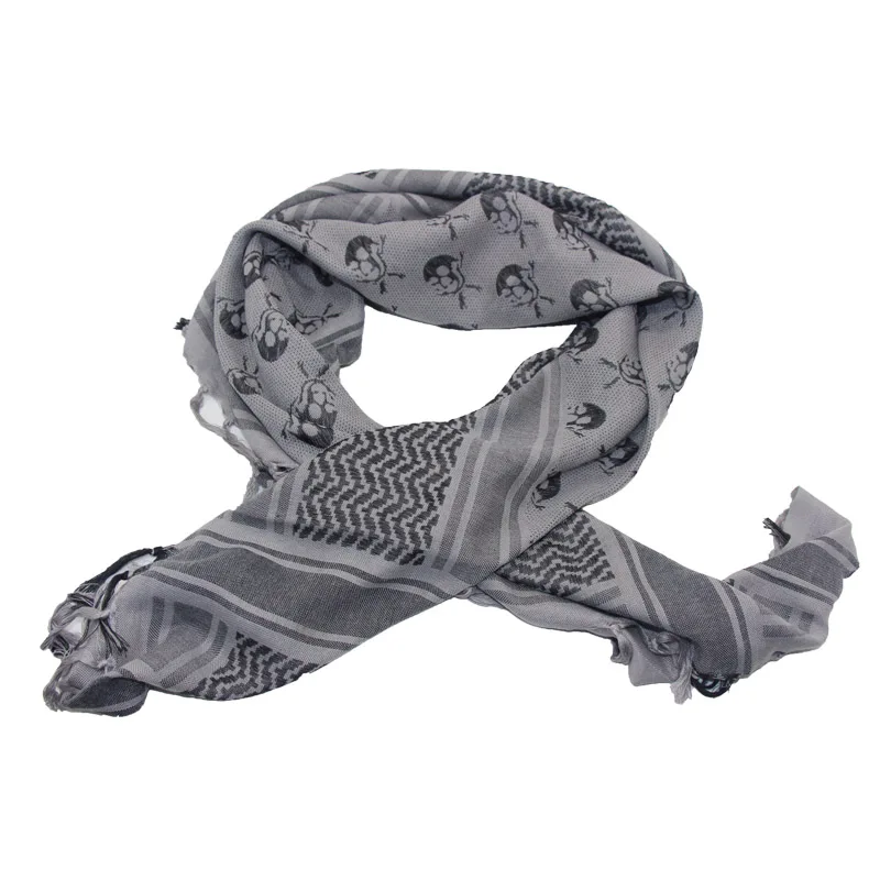 Outdoor Arab Keffiyeh Shemagh Scarf Hiking Military Tactical Hunting Camping Scarves with Tassel Desert Scarf Army Headshawl