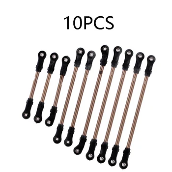 

10PCS TRX4 Stainless Steel Rustproof Pull Rod with Ball Head 324 Wheelbase DIY Spare Parts for Simulated Climbing Vehicle