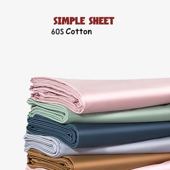 

Solid Color 300TC Egyptian Cotton Flat Bed Sheets Single Double Queen King 1pcs Fitted Bed Linen For Hotel Home Bedding Cover