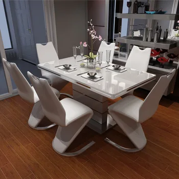 

modern style wooden painted nesting dinning tables