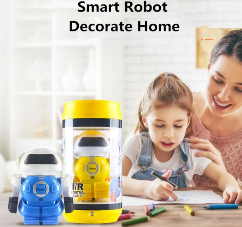 

Remote Control MINI Portable Robot Girl&Boy Toy 2CH swing Left And Right Infrared Electric Battle Robot Children Gift RC Toy