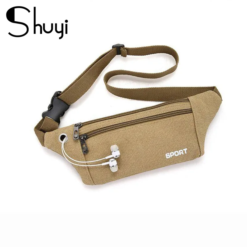 

2020Vintage Canvas Waist Pack Men Round Belt Bag Caver Waist Bag Multiple Usage Fashion Hip Bag Travel Money Hot Sale Bag Belt