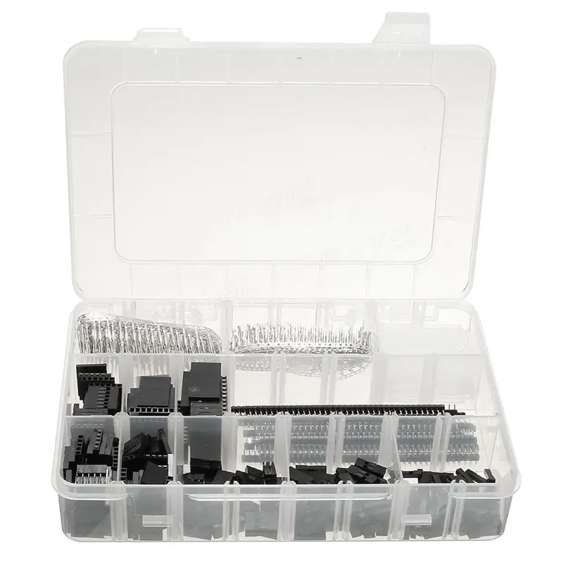 

1450Pcs 2.54 mm Wire Housing Connector Kit Crimp PCB Pin Headers Set For Dupont
