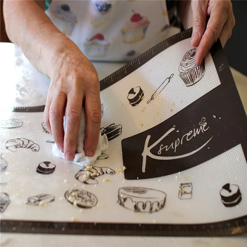 Кухня для выпечки печенья/хлеба/пиццы/печенья Перфорированные Силиконовые коврики для выпечки антипригарная печь лист инструменты для рисования стрелок