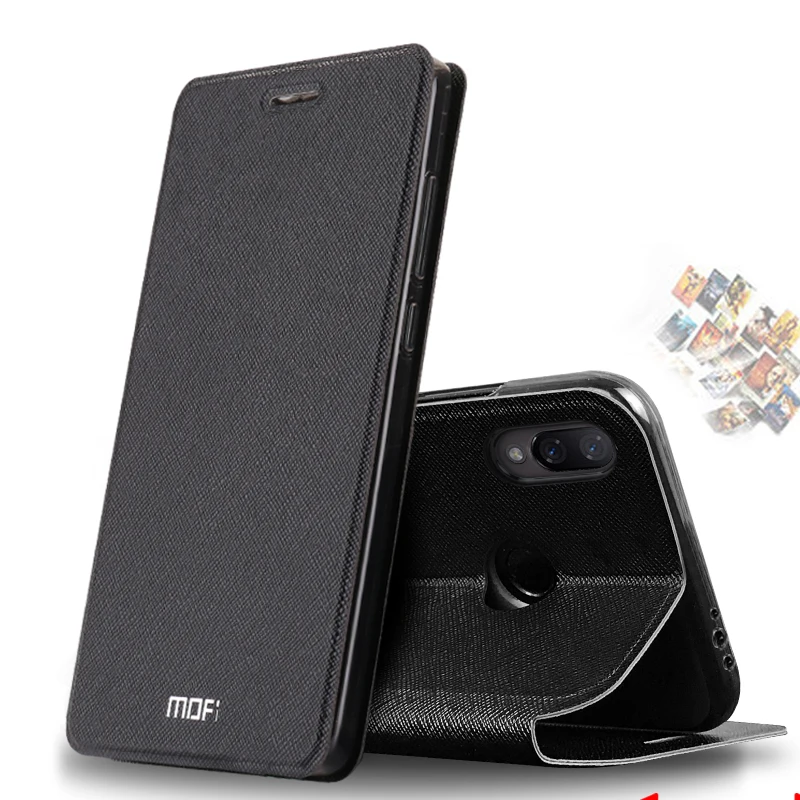 Тонкий флип-чехол Mofi для Xiaomi Redmi Note 7 чехол/Redmi 5 8 Pro искусственная кожа + мягкий