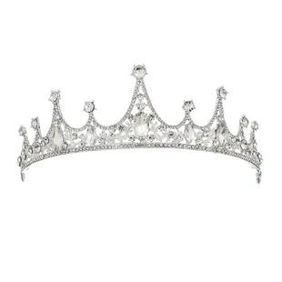 European And American Minimalist Wedding Dress Headdress Rose Gold Flower Diamond Set Retro Princess Crown Bride Accessories Hai