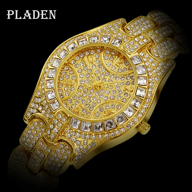 

Dropshipping 2020 PLADEN Luxury Men's Quartz Watch Brand Waterproof Men's Quartz Watch Golded Clock Hours Relogio Masculino