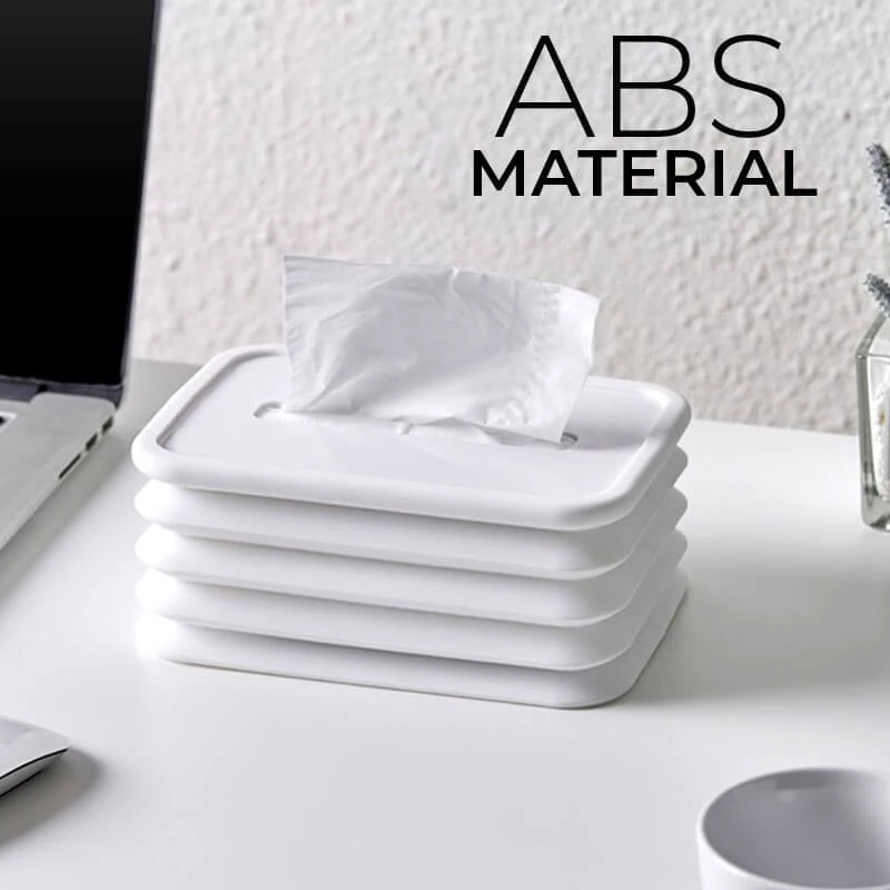 Silicone Foldable Paper Facial Tissues Box Free Retractable Capacity Tissue Box Simple Bathroom And Kitchen Folding Tissue Box