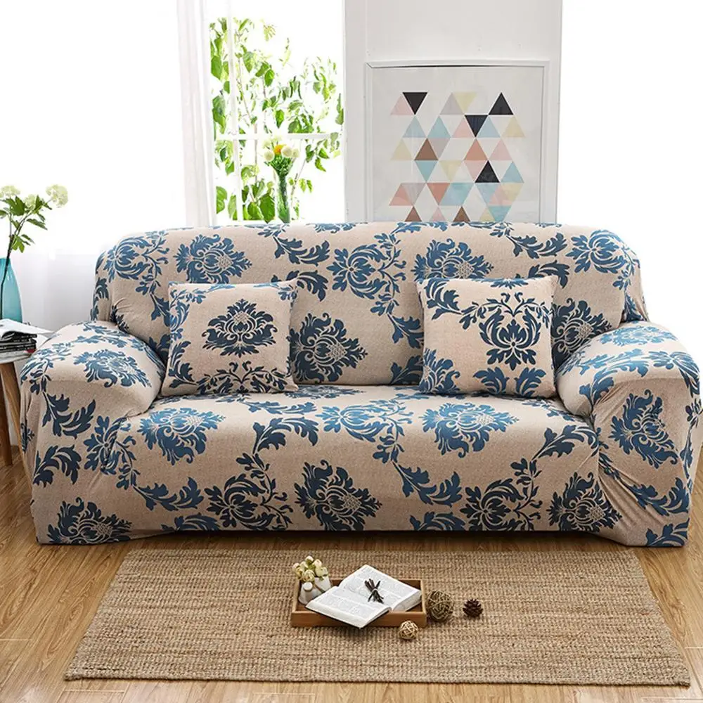 

Yeahmart Retro Elastic Sofa Cover Armchair Loveseat Couch Floral Slipcover Chair Protector 1 /2 /3 Seater Sofa Cover Printed