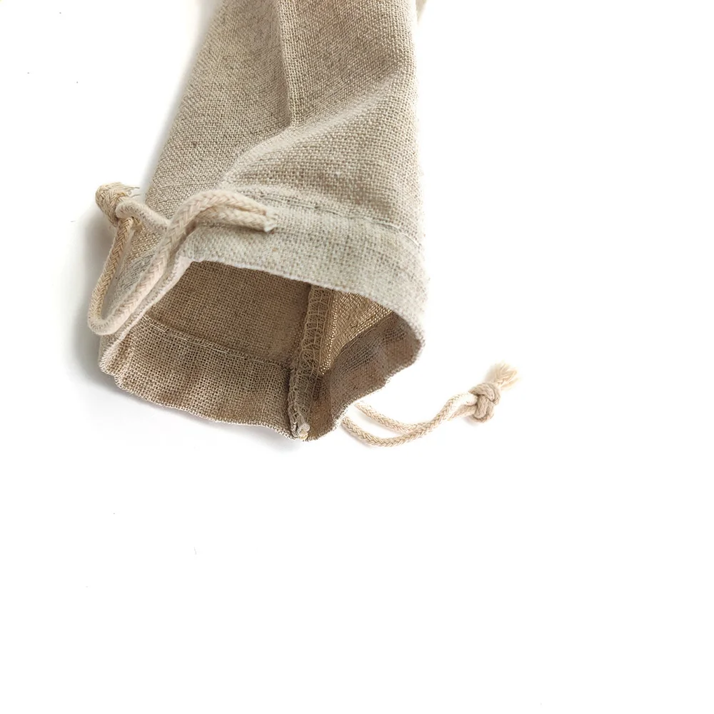 1Pc Storage Organizer Travel Cutlery Bag Container Drawstring Portable Canvas Knife Fork Draw 6Syle Beige | Дом и сад