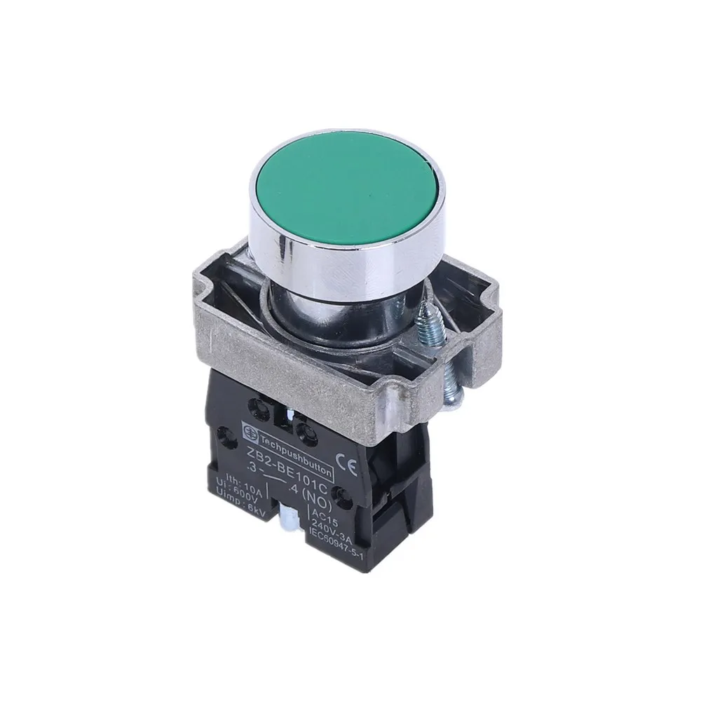 XB2-BA31 1 шт. 22 мм XB2-BA11 21 размеры 31-42 51 Flush кнопки Мгновенный кнопочный переключатель 600V 10A - Цвет: XB2-BA31