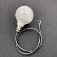 80 мм UCS1903 RGB адресуемый Глобус Тип пиксельный светильник; DC24V вход; 1,44 Вт(6 шт. 5050 SMD RGB внутри); с 60 см длиной 4 ядра голый провод