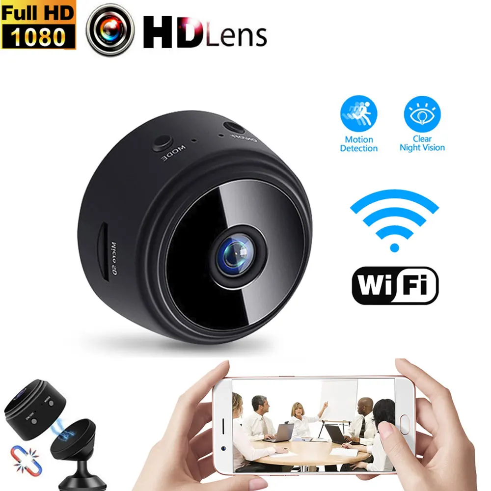 HD WiFI Mini Camera  Security Protection Indoor Smart Home  P2P Video Camcorder Remote Control Wireless Miniature Camera DVR