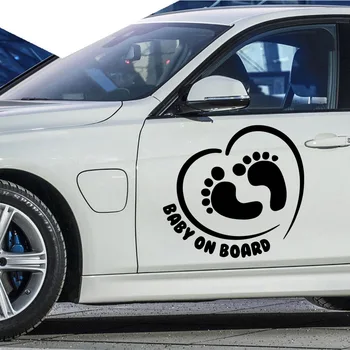 

Baby on Board Auto Stickers On The Car Car Decal Sticker Art Car Quotes Stickers Window Decor Rear Windshield Modern Decals