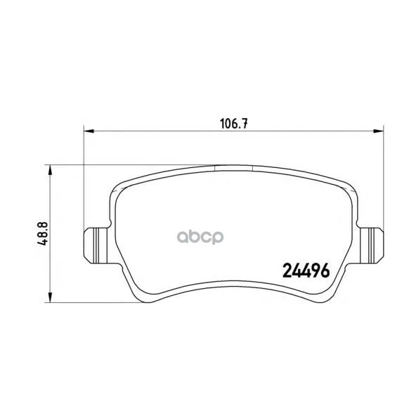 Колодки Тормозные Ford Galaxy/S-Max/Volvo S80/V70/Xc60/Xc70 07- Задние Brembo P24078 Brembo арт. P24078