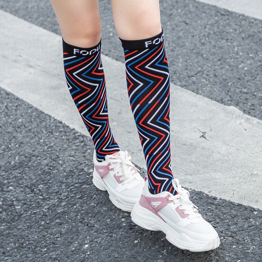 

Solid Colors novelty happy unisex compression socks mountaineering running cycling sports socks black socks fashion gifts