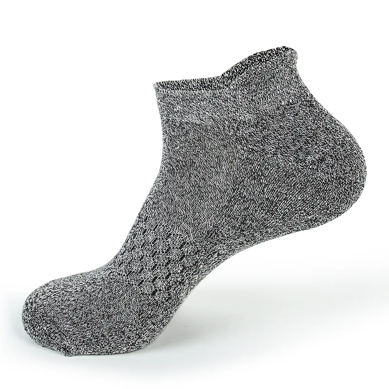 grey calcetines ciclismo Мужские с глубоким вырезом спортивные носки хлопковые Компрессионные носки для бега профессиональные беговые баскетбольные велосипедные носки Походные спортивные носки - Цвет: grey