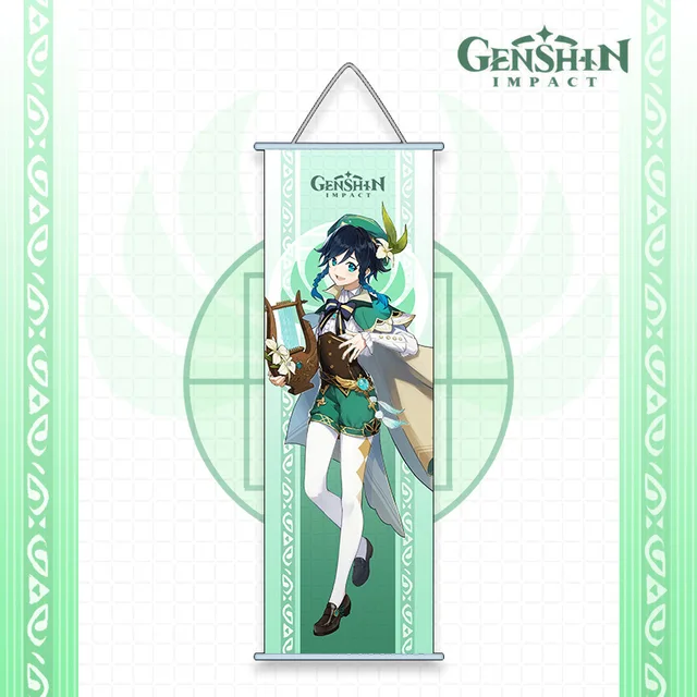 Genshin Impact Anime Cosplay Wall Hanger Kazuha Baal Ayaka Ayato Eula Sara Itto Gorou Shogun Kokomi Fans Collections Props venti