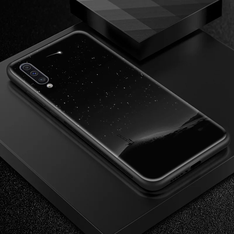 Для samsung Galaxy A10 A20 A30 A40 A50 A70 A80 A90 A6S A8S закаленное Стекло чехол J4 плюс M10 M20 M30 S8 S9 узор темной оболочки - Цвет: W337