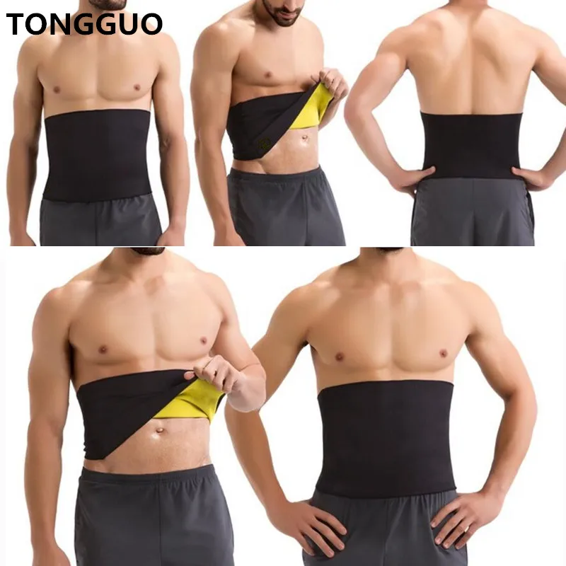 

2020 Men Shapers Belt Waist Trimmer Slimming Belts Body Shaper Compression Adjustable Neoprene Slim Belly Modeling Strap Corsets
