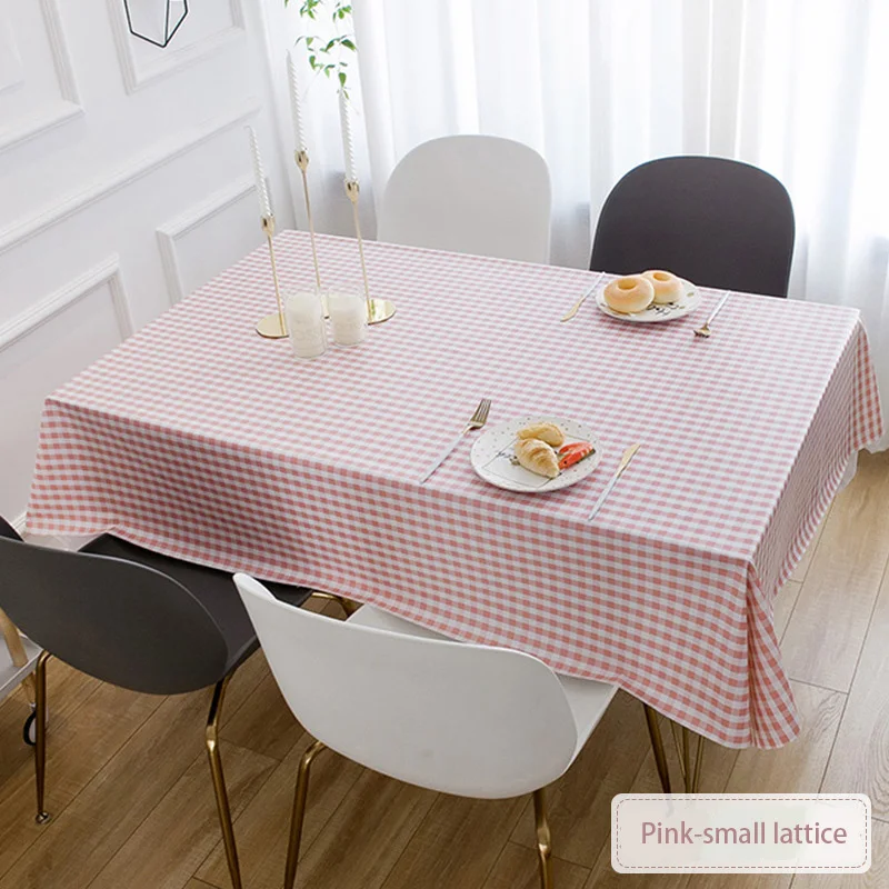 Woven Table Cloth PVC Waterproof Oilproof Dining Rectangular Coffee Cuisine Party Table Cover