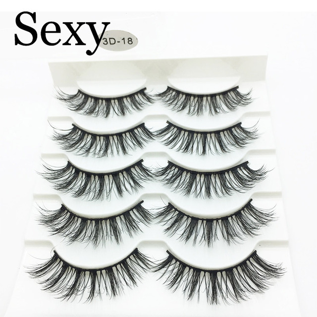 Pairs 3d mink hair false eyelashes natural Long Eye Lashes Wispy Makeup Extension Tools sexy mink eyelashes eye lashes cilios