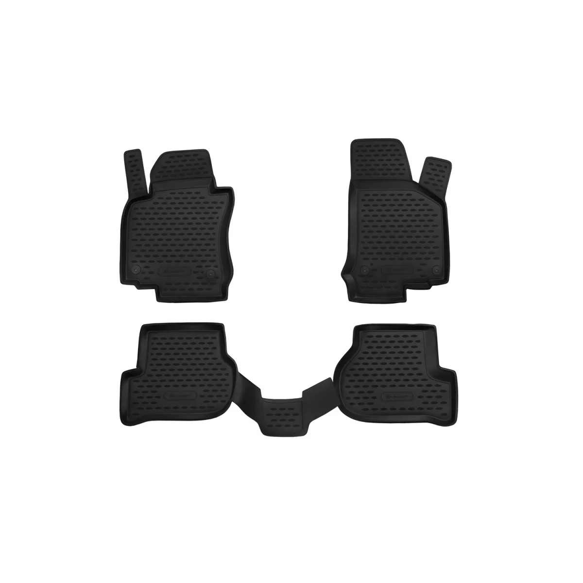 Коврики в салон vw golf vi 04/2009->, хб., 4 шт., без подлок.(поли