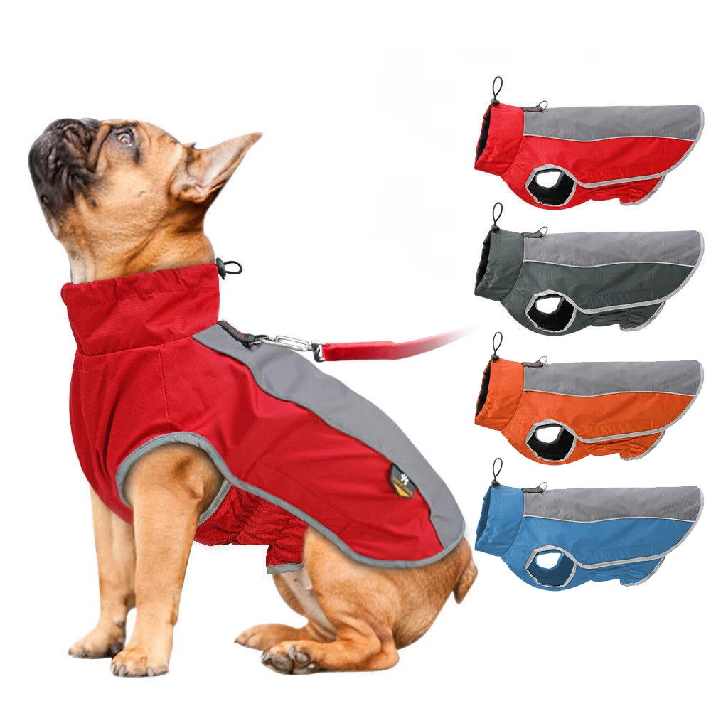 

Pet Dog Warm Clothing Outdoor Sport Vest Waterproof Clothes for Large Dogs Autumn Winter Warm Big Dog Jackets