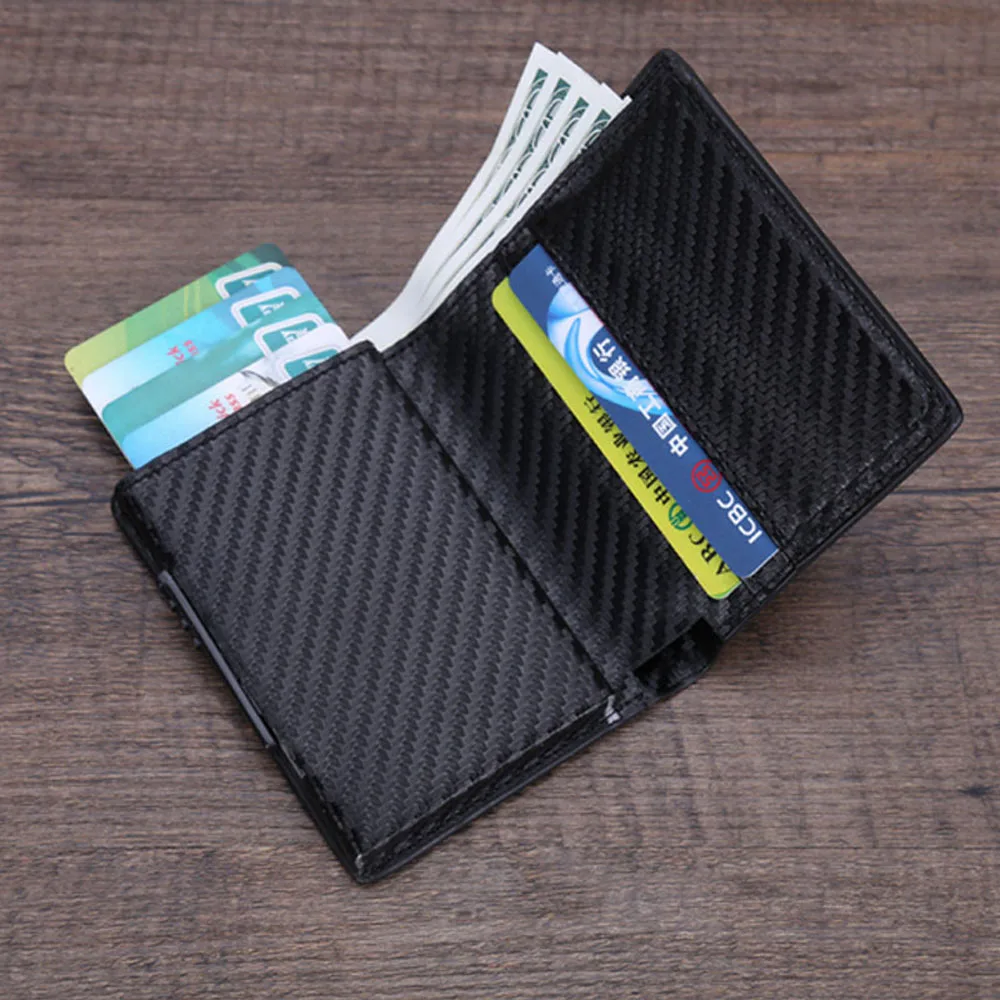 Металлический мужской бумажник из алюминиевого сплава с отделением для