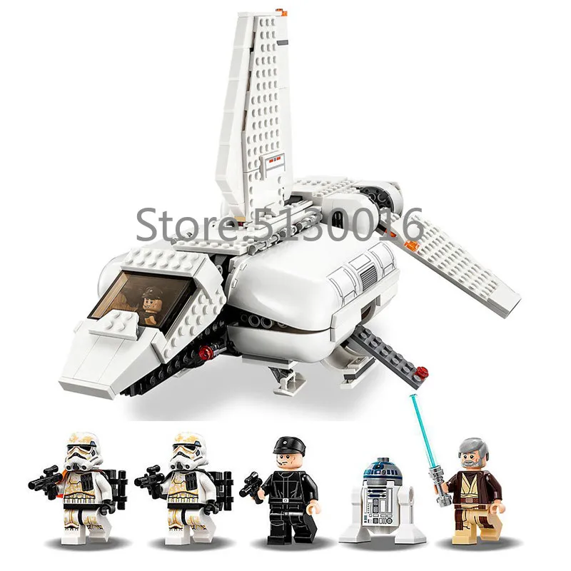 05147 Star Wars серии имперский десантный челнок пилот Sandtrooper строительные блоки 712 шт. Кирпичи совместимы 75221