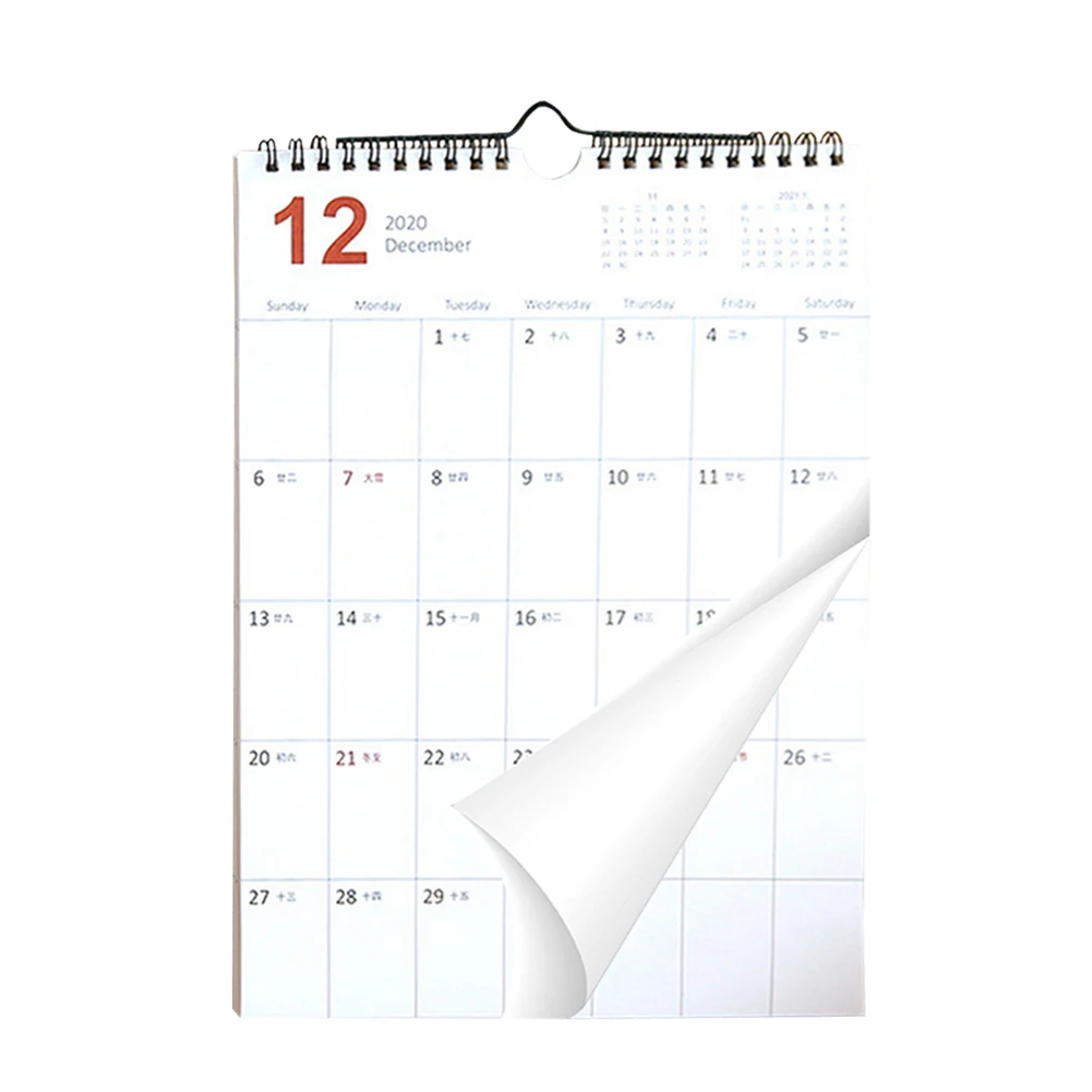 Настенный календарь ежемесячный большой настенный календарь, большой висящий учебный календарь идеально подходит для планирования организации дома или офиса