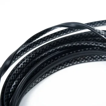 

Black Sealing Door Strip DIY Window Accessories Boot Edge Guard Seal U-Shape Trim Molding 5M Rubber Carbon Fiber