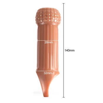 Reusable Penis Enlargement Sleeve Rings Penis Cock Extender Silicone Penis Condom Sex Toy For Men Cock Enlarger Penis Attachment 6