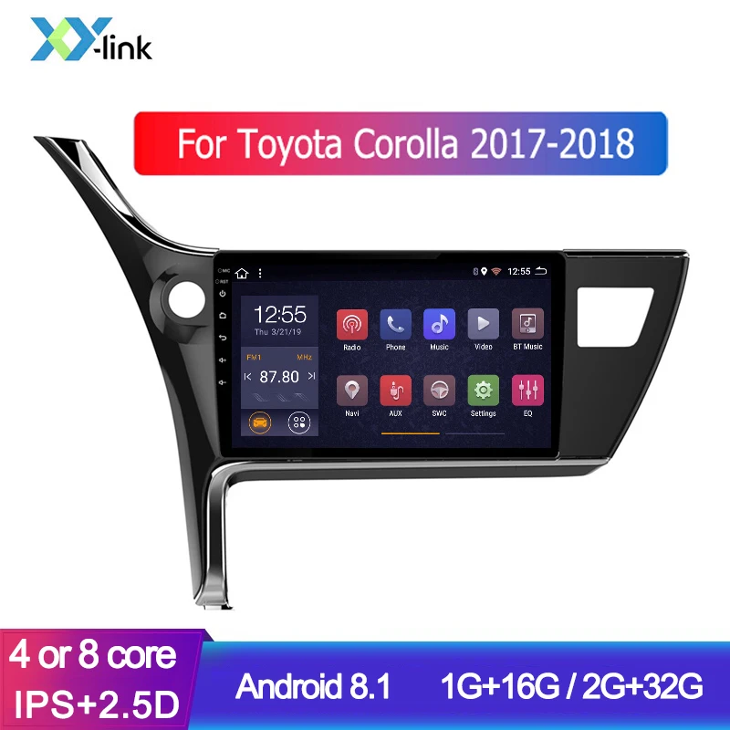 Автомобильная Мультимедийная система для Toyota Corolla Altis 10 1-2017 2018 дюйма Android