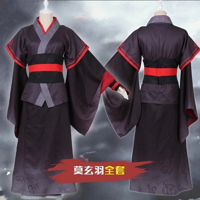 Hot cool cosplay Wei Wuxian Cosplay Mo Xuanyu Costume Anime Grandmaster of Demonic Cultivation Cosplay Mo Dao Zu Shi Costume Men plus size costumes Cosplay Costumes