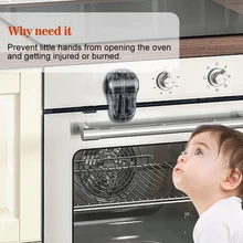 

EUDEMON latest Oven Lock with New Design for Baby Prevent baby from playing with Oven Doors Kids safety Oven Door Stopper