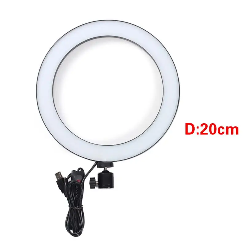 20CM/26CM LED Studio Ring Light Photo Video Dimmable Camera Phone Lamp Lights Fill Light HD Flash LED Lighting For Live
