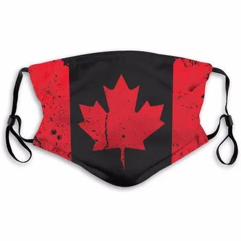 

1pc Canada Flag Print Mask Keep Face Masks Fabric Adult Protective PM2.5 Reusable Mask Proof Washable Hot Sale Dropshipping