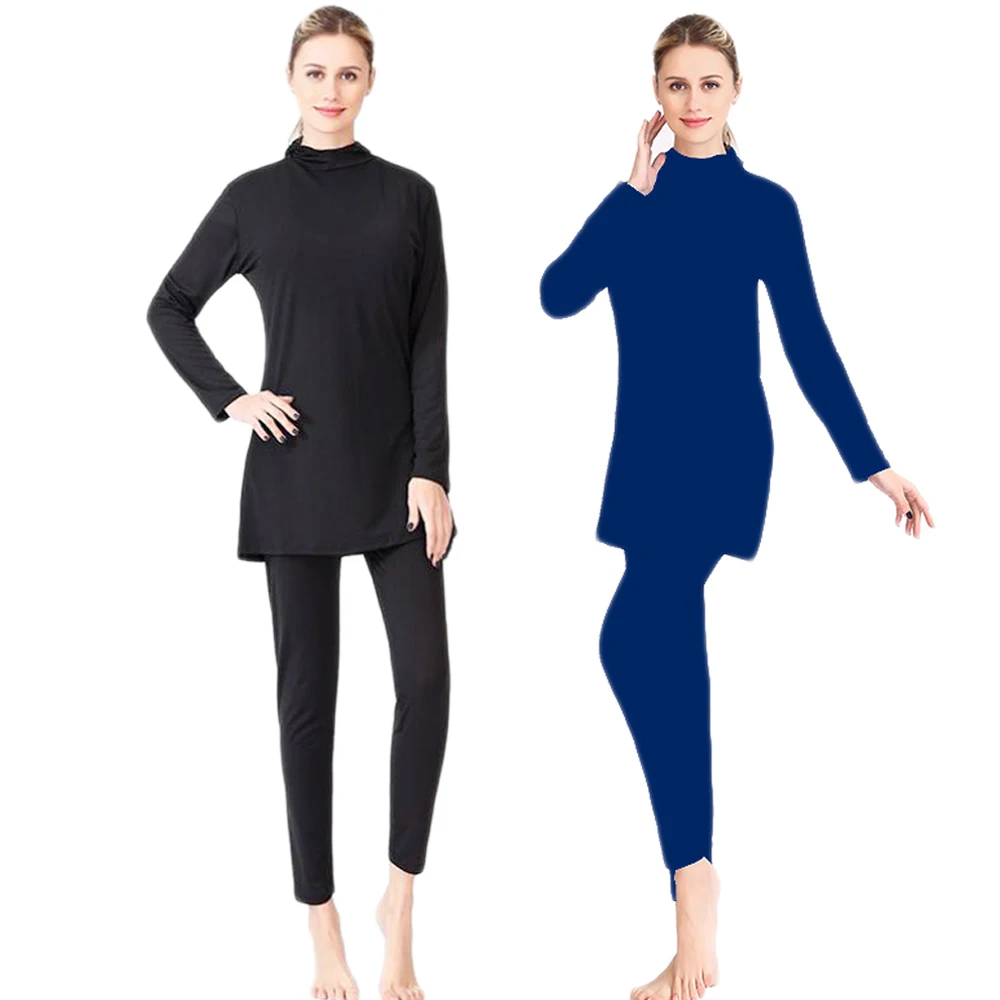 Costumi Da Bagno Musulmani Burkini Modesti Conservatori A Copertura Totale Nuoto Bagno Abbigliamento Da Spiaggia Due Pezzi Costumi Da Bagno Manica Lun