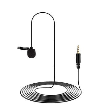 

Professional Microphone for Phone Portable Mini Stereo HiFi Sound Quality Condenser Microphones Clip Lapel Microphone