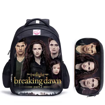 

16 Inch Twilight Children School Bags Orthopedic Backpack Kids Boys Girls Mochila Infantil Cartoon Bags