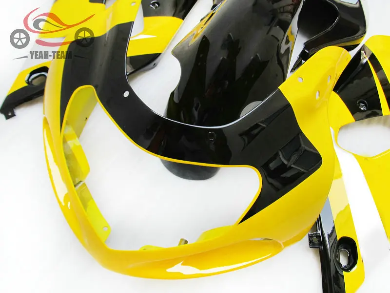 ABS Пластиковые обтекатели комплект для Suzuki K1 2001-2003 GSXR750 01 02 03 GSXR600 GSXR 600 750 желтый черный мотоцикл обтекатель кузова