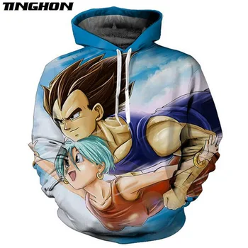 

Dragon Ball Z Vegeta Resurrection Hoodies Women Men Anime Super Saiyan Goku Hoodie Plus Size XS 6XL 7XL DB3