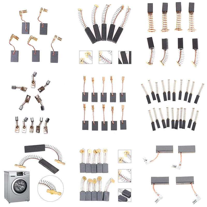 

1/4/10 шт. МНОГОФУНКЦИОНАЛЬНЫЙ электроинструмент, карбоновая щетка, электрический молоток, угловая шлифовальная машина, Графитовая щетка, замена для моторов, вращающиеся инструменты Dremel