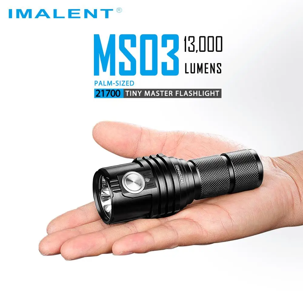 Мощный тактический фонарик IMALENT MS03 яркий светодиодный фонарь для повседневного