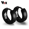 VNOX Cute Hoop Earrings for Men Punk Stainless Steel Huggie Small Earrings 4 Color 1