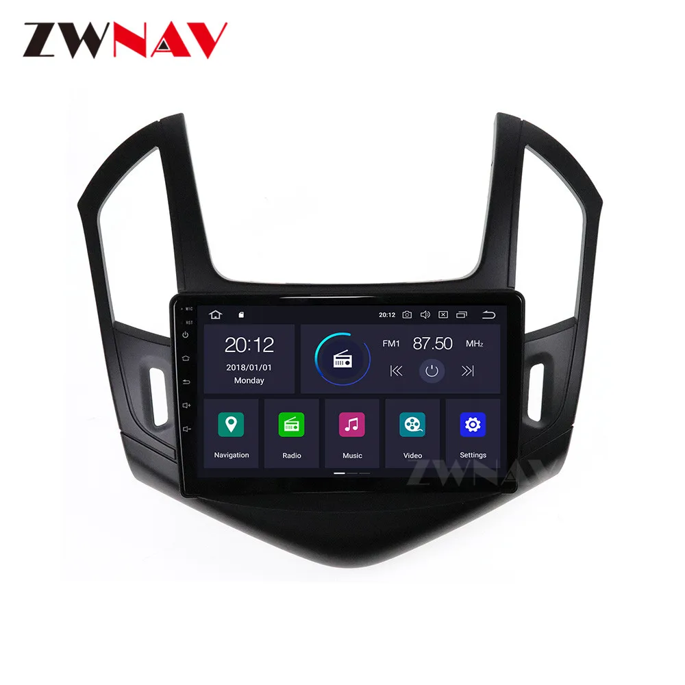 10," Android 9 8 ядерный 4+ 64 ГБ с ips DSP автомобильный без dvd-плеера для Chevrolet CRUZE 2012 2013 gps навигация радио