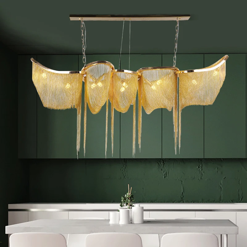 Современная ресторанная Светодиодная лампа для отеля роскошный подвесной